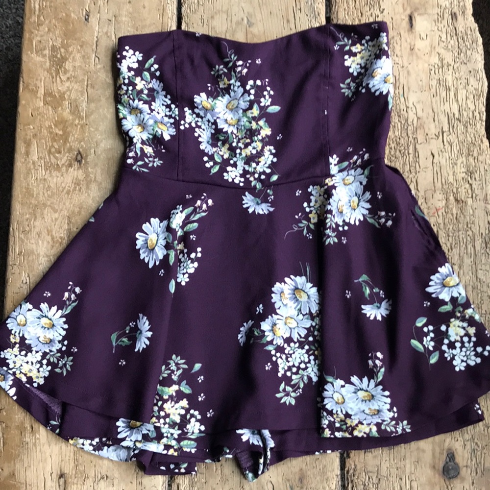 Strapless Romper
